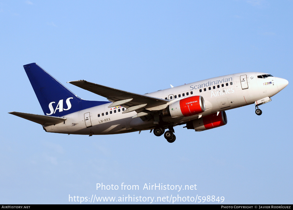 Aircraft Photo of LN-RRX | Boeing 737-683 | Scandinavian Airlines - SAS | AirHistory.net #598849