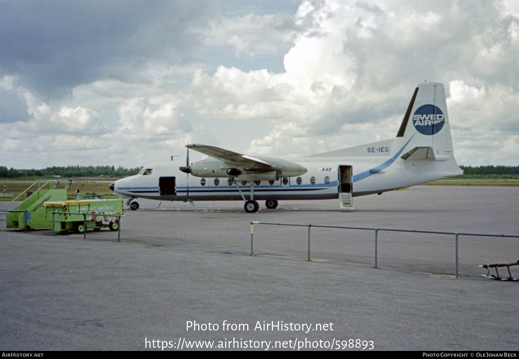 Aircraft Photo of SE-IEG | Fairchild F-27 | Swedair | AirHistory.net #598893