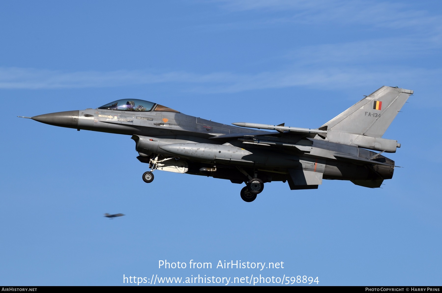 Aircraft Photo of FA-134 | General Dynamics F-16AM Fighting Falcon | Belgium - Air Force | AirHistory.net #598894