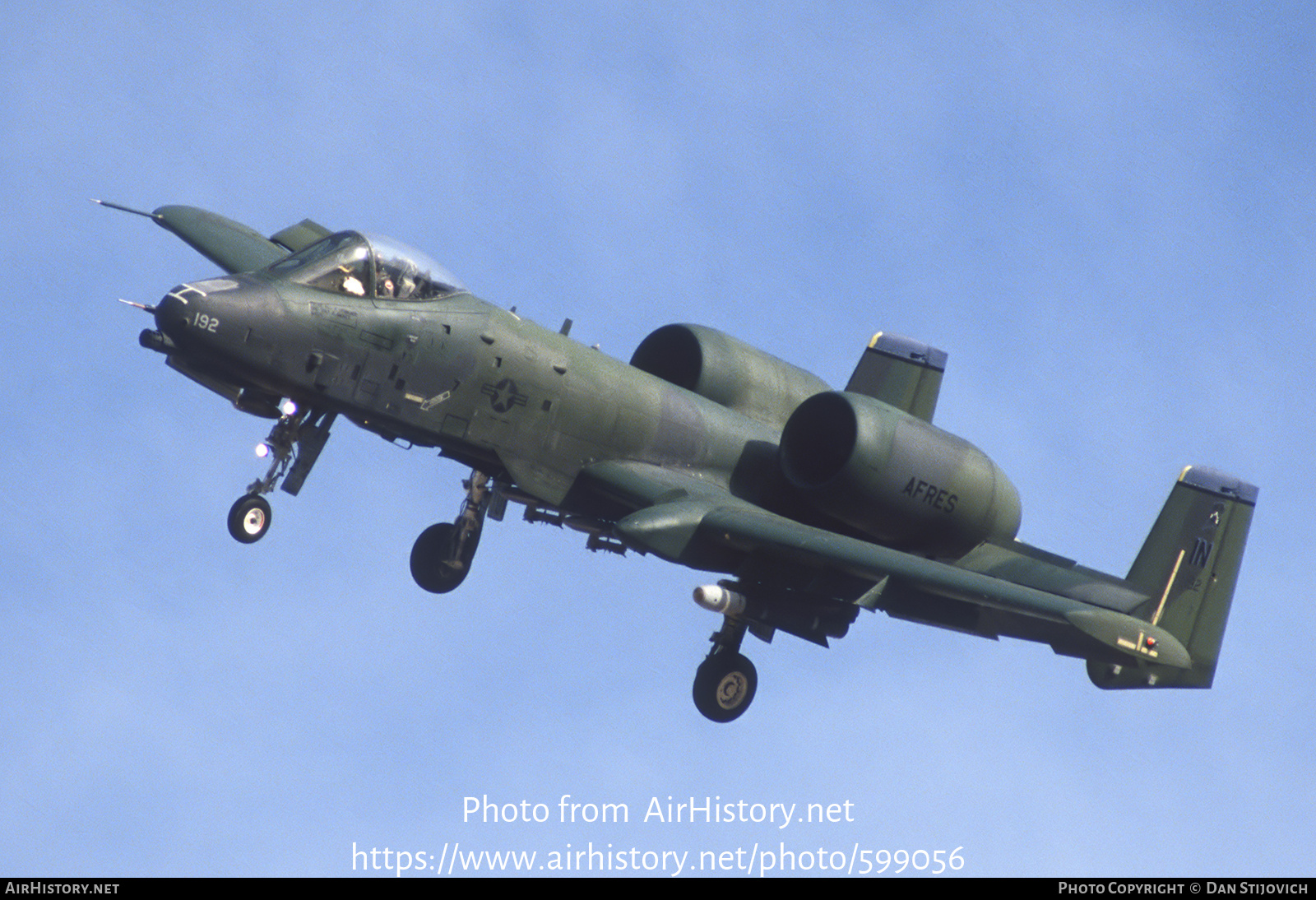 Aircraft Photo of 80-0192 / AF80-192 | Fairchild A-10A Thunderbolt II | USA - Air Force | AirHistory.net #599056