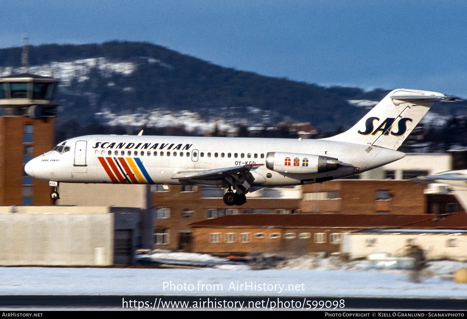 Aircraft Photo of OY-KGD | McDonnell Douglas DC-9-21 | Scandinavian Airlines - SAS | AirHistory.net #599098