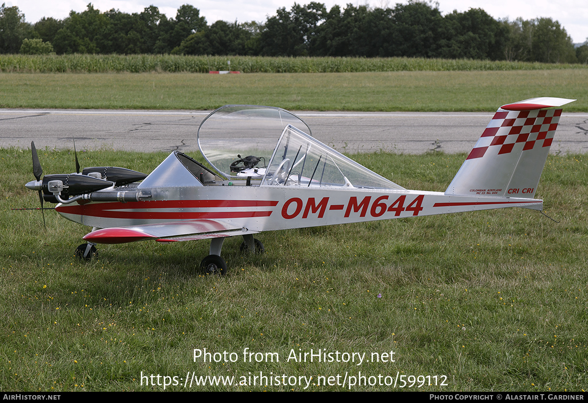 Aircraft Photo of OM-M644 | Colomban MC-15 Cri-Cri | AirHistory.net #599112