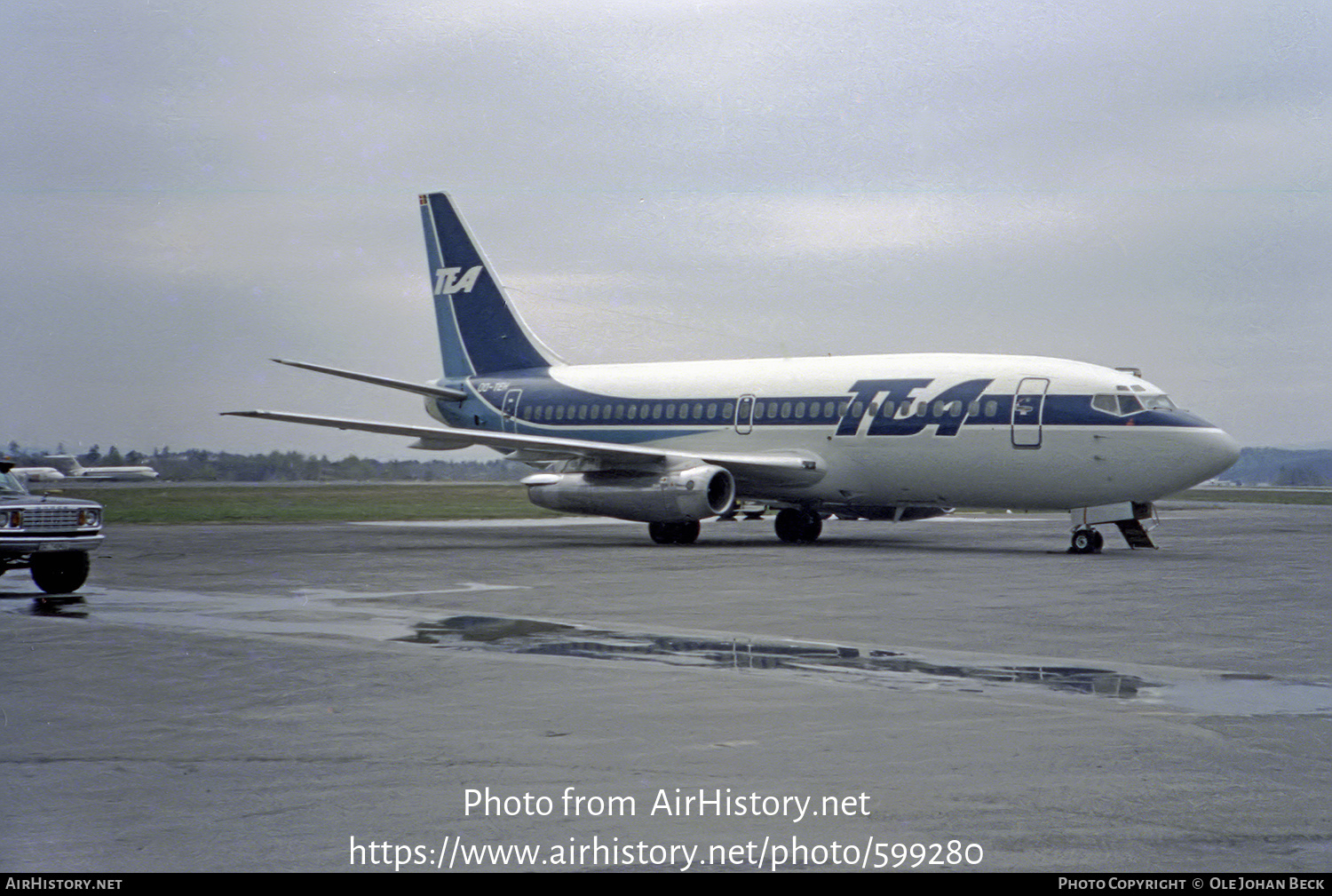 Aircraft Photo of OO-TEH | Boeing 737-2M8/Adv | TEA - Trans European Airways | AirHistory.net #599280