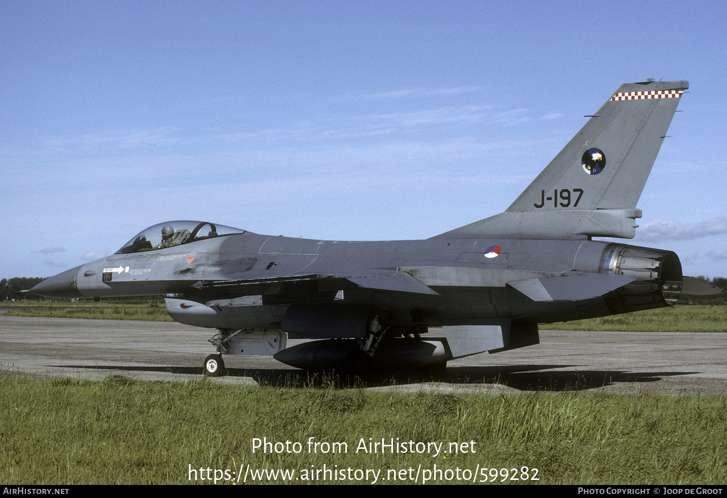 Aircraft Photo of J-197 | General Dynamics F-16A Fighting Falcon | Netherlands - Air Force | AirHistory.net #599282