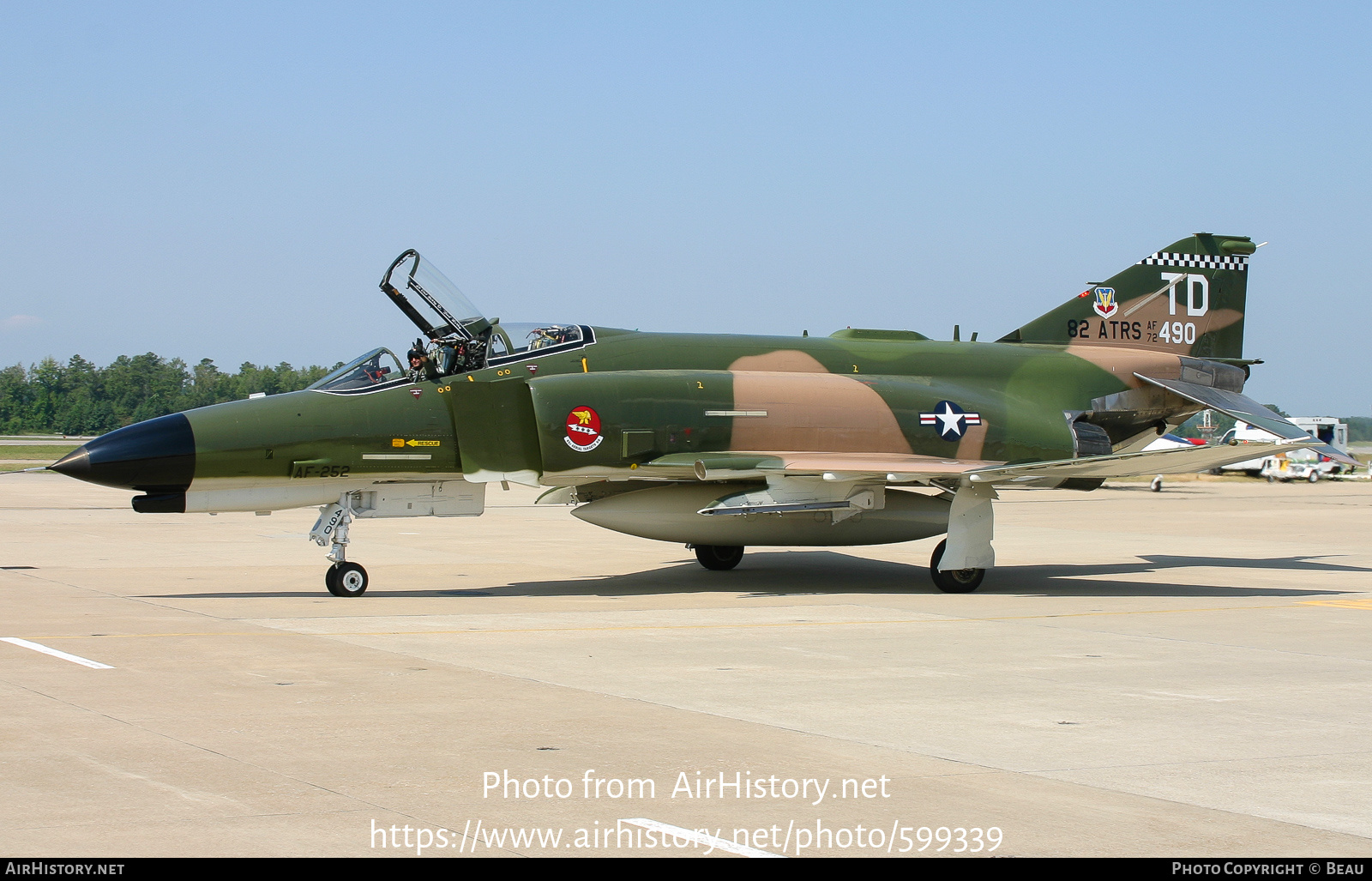 Aircraft Photo of 72-1490 / 72-490 | McDonnell Douglas QF-4E Phantom II ...