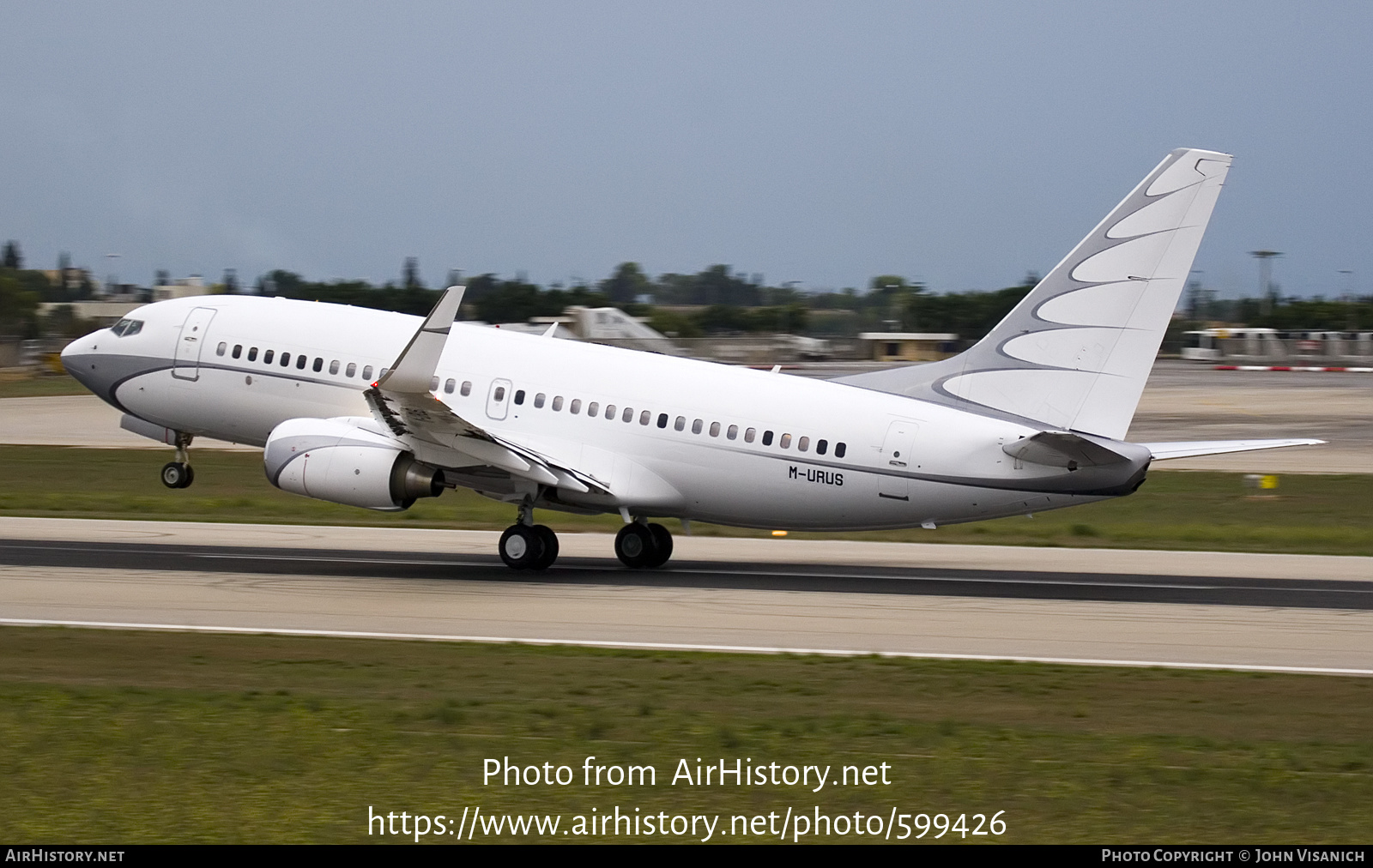 Aircraft Photo of M-URUS | Boeing 737-7GC BBJ | AirHistory.net #599426