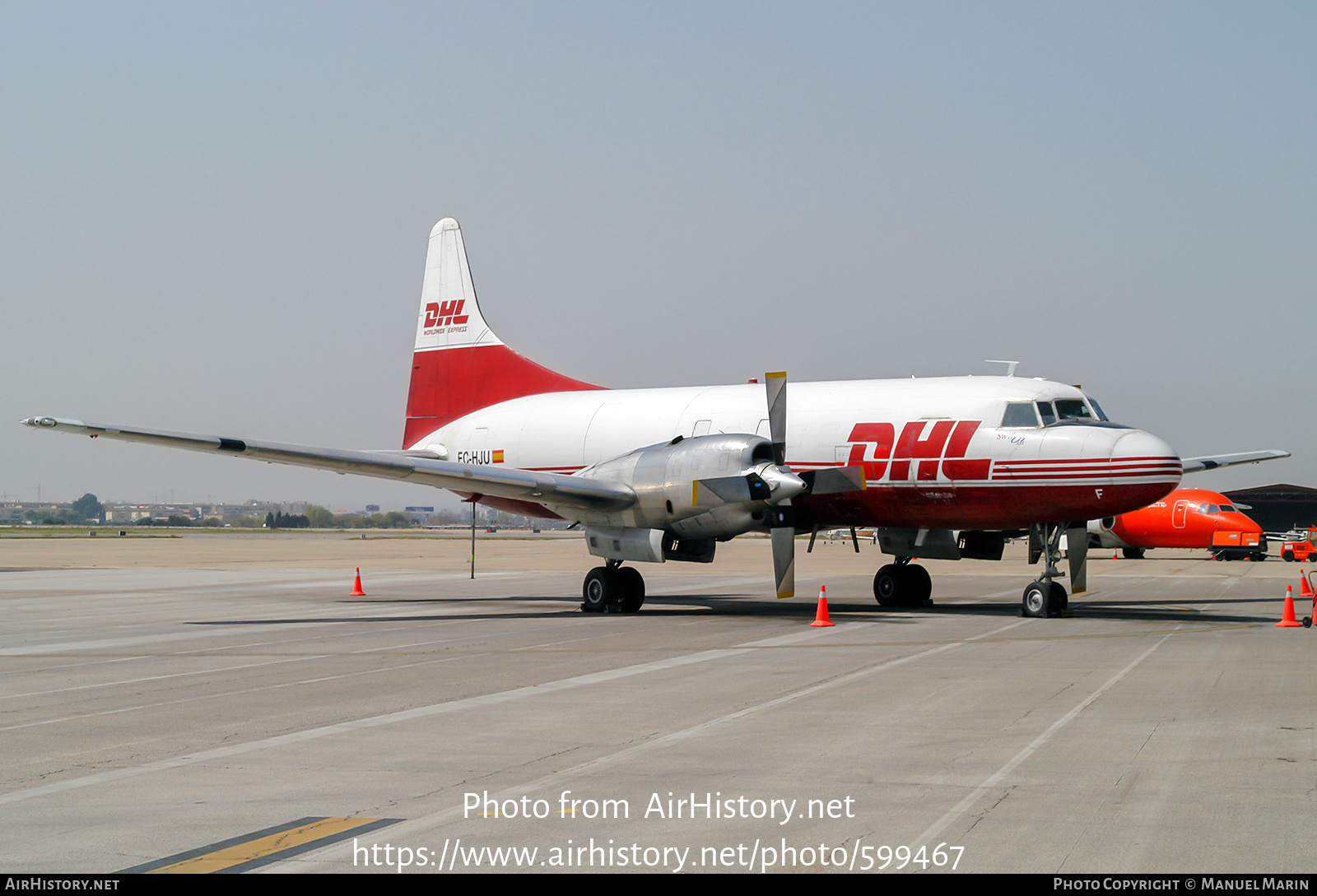 Aircraft Photo of EC-HJU | Convair 580/F | DHL Worldwide Express | AirHistory.net #599467