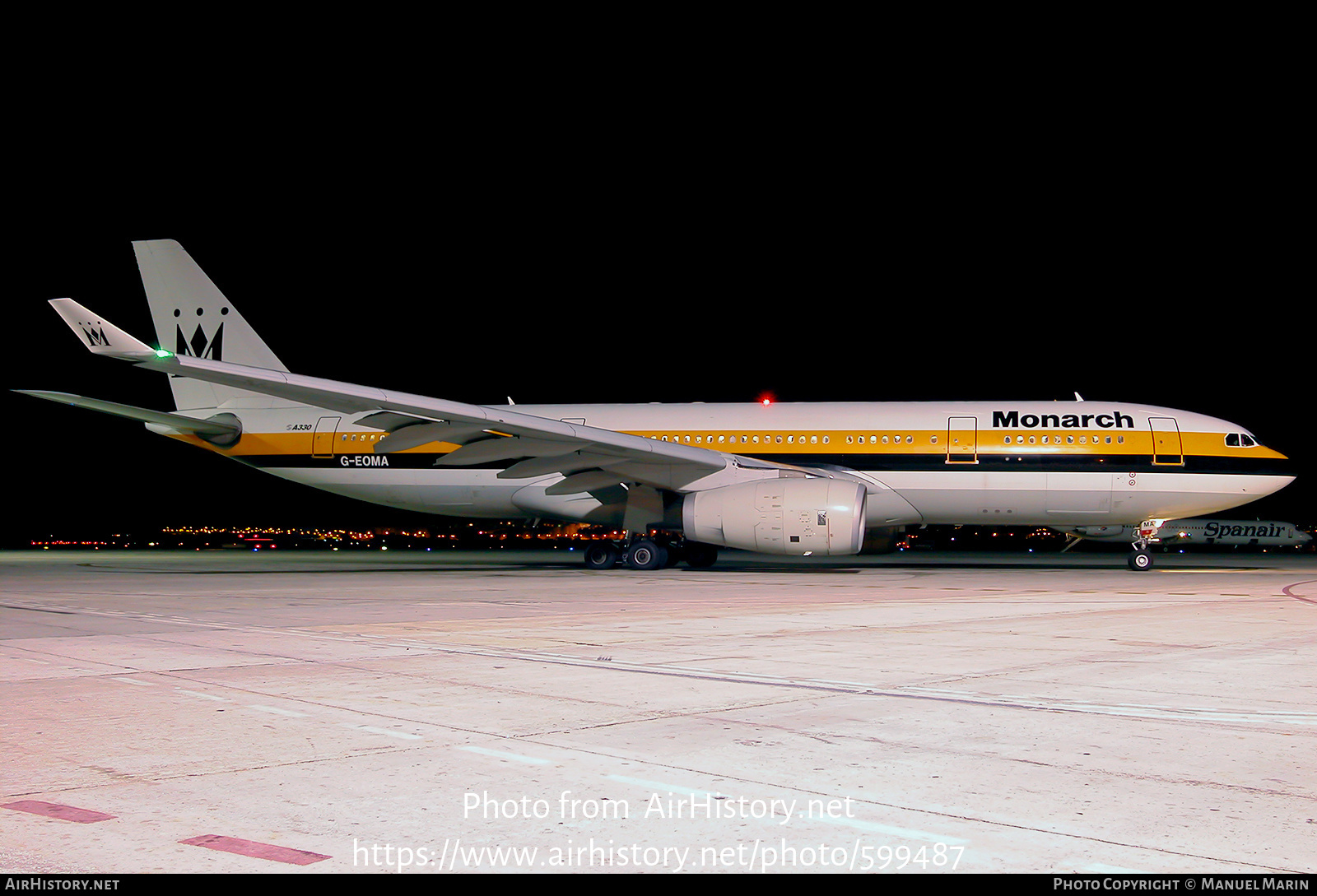 Aircraft Photo of G-EOMA | Airbus A330-243 | Monarch Airlines | AirHistory.net #599487