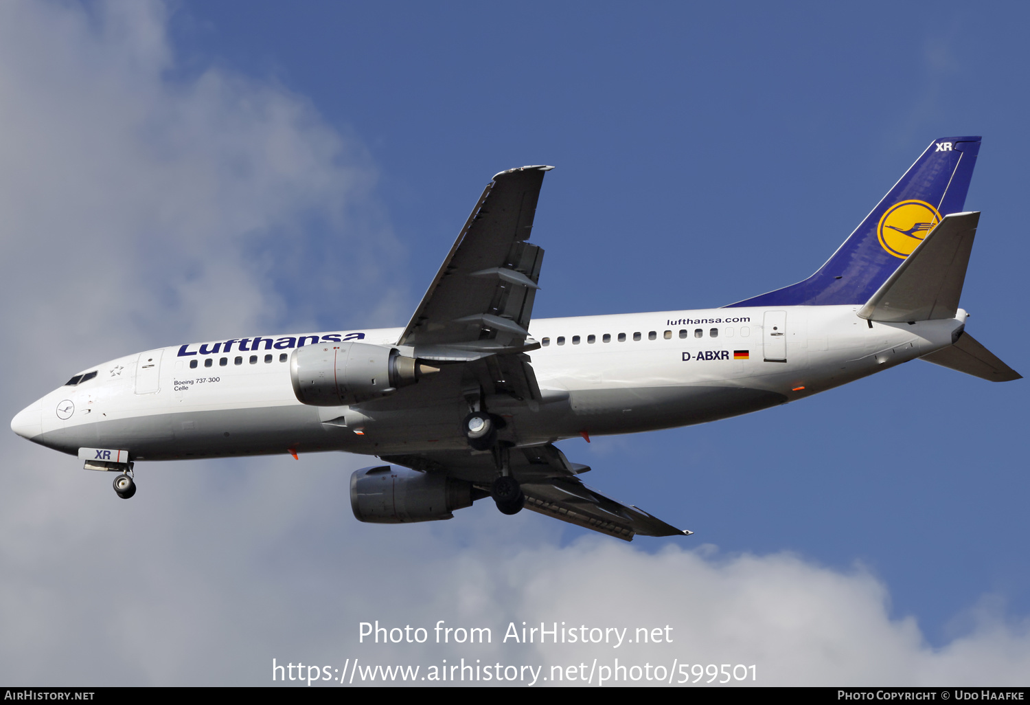 Aircraft Photo of D-ABXR | Boeing 737-330 | Lufthansa | AirHistory.net #599501