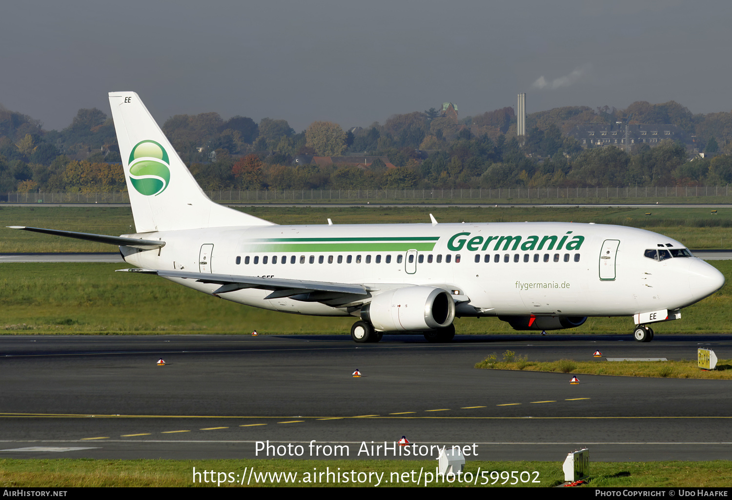 Aircraft Photo of D-AGEE | Boeing 737-35B | Germania | AirHistory.net #599502