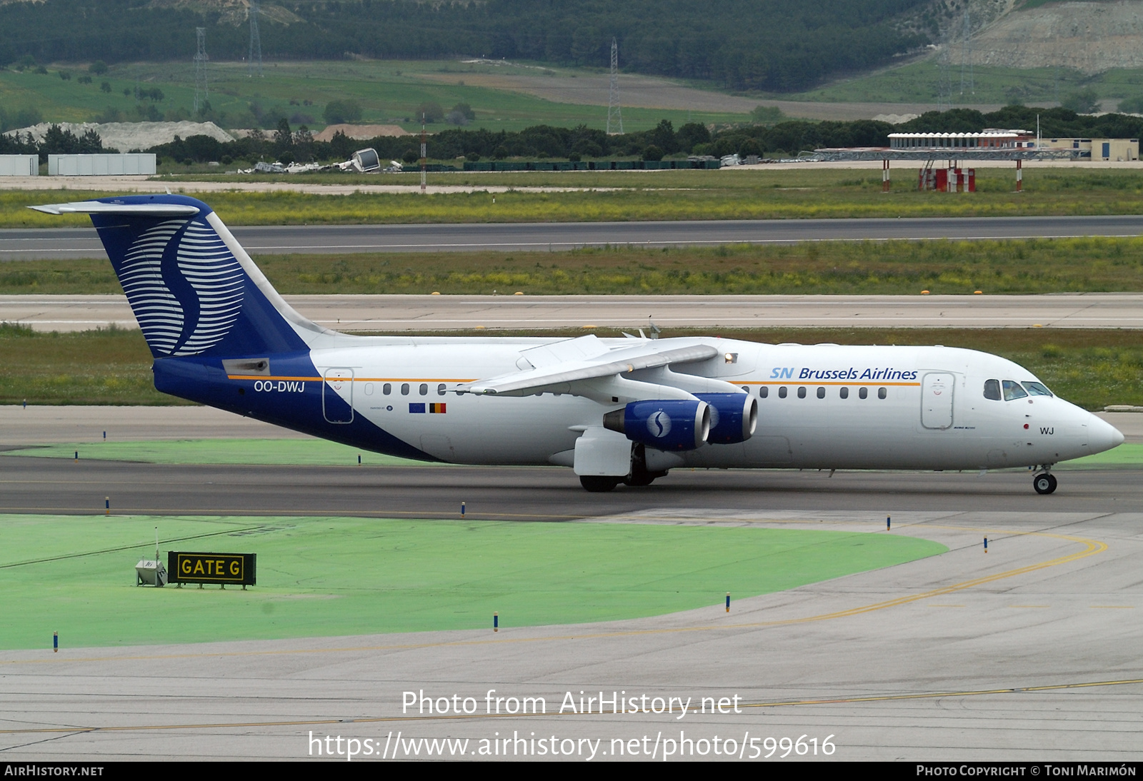 Aircraft Photo of OO-DWJ | British Aerospace Avro 146-RJ100 | SN Brussels Airlines | AirHistory.net #599616