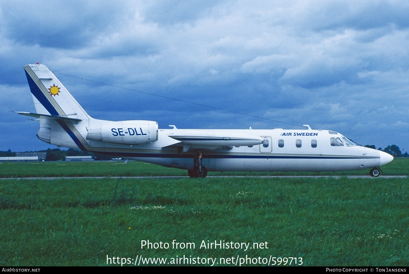 Aircraft Photo of SE-DLL | Israel Aircraft Industries IAI-1124 Westwind 1 | Air Sweden | AirHistory.net #599713