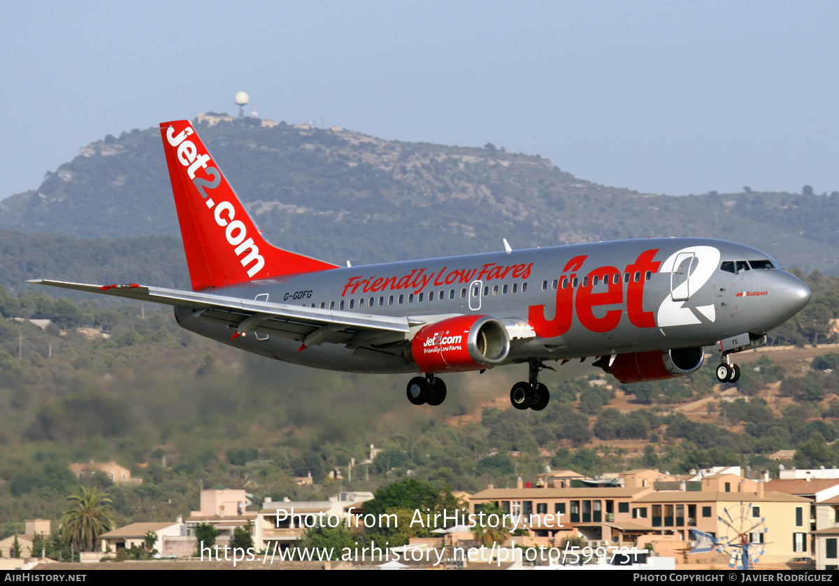 Aircraft Photo of G-GDFG | Boeing 737-36Q | Jet2 | AirHistory.net #599731