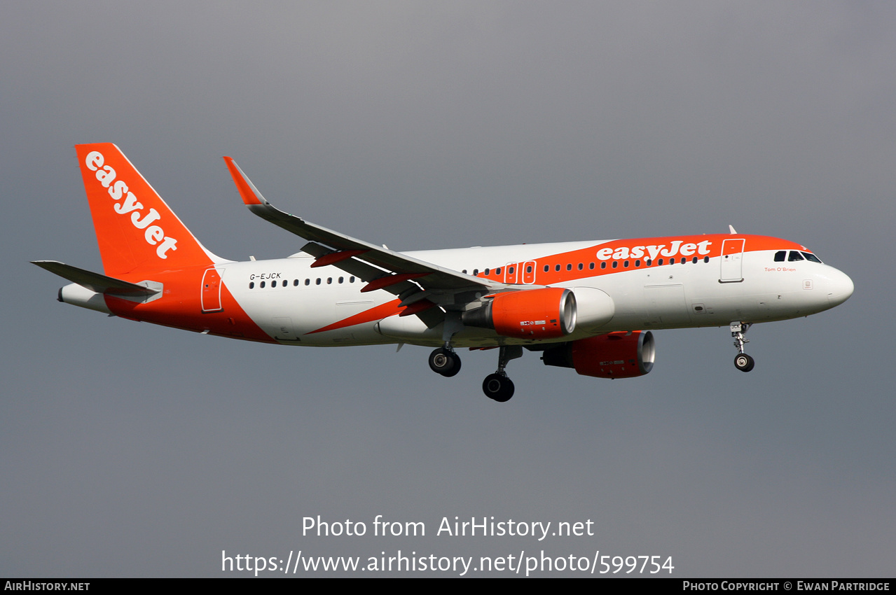 Aircraft Photo of G-EJCK | Airbus A320-214 | EasyJet | AirHistory.net #599754