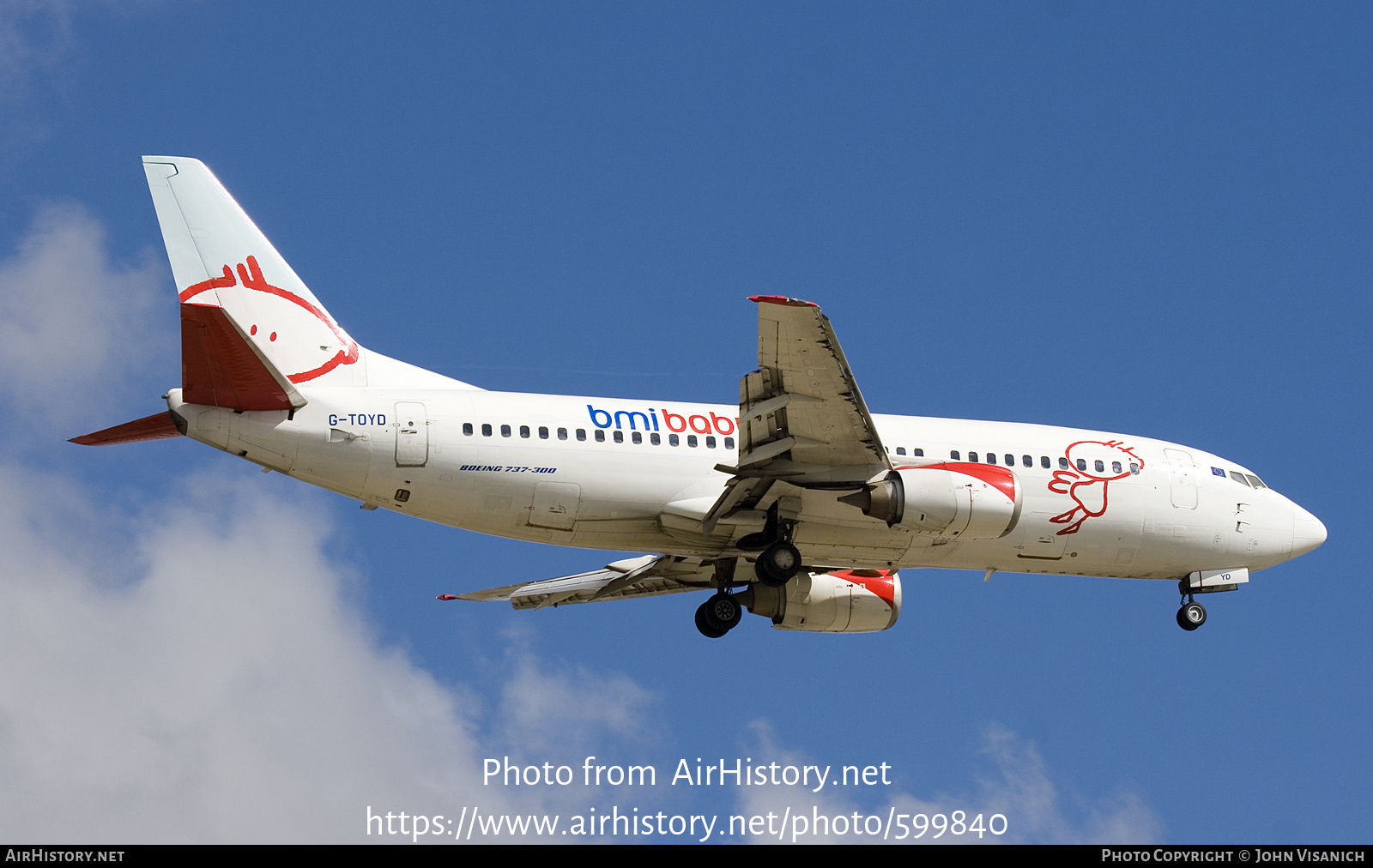 Aircraft Photo of G-TOYD | Boeing 737-3Q8 | Bmibaby | AirHistory.net #599840