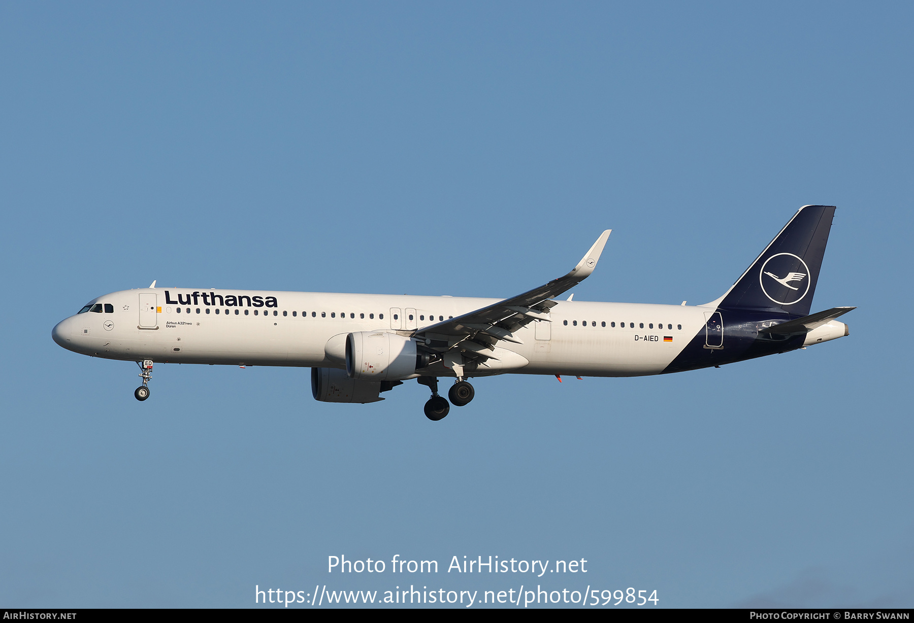 Aircraft Photo of D-AIED | Airbus A321-271NX | Lufthansa | AirHistory.net #599854