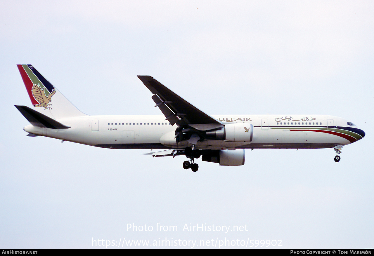 Aircraft Photo of A4O-GX | Boeing 767-3P6/ER | Gulf Air | AirHistory.net #599902