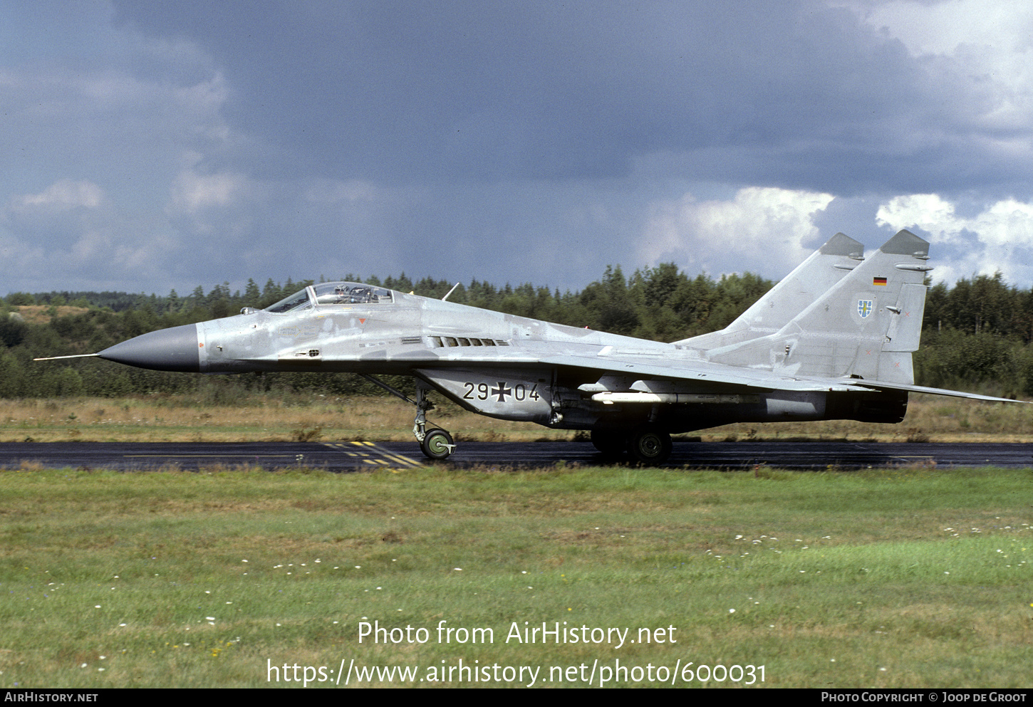 Aircraft Photo of 2904 | Mikoyan-Gurevich MiG-29G (9-12A) | Germany - Air Force | AirHistory.net #600031