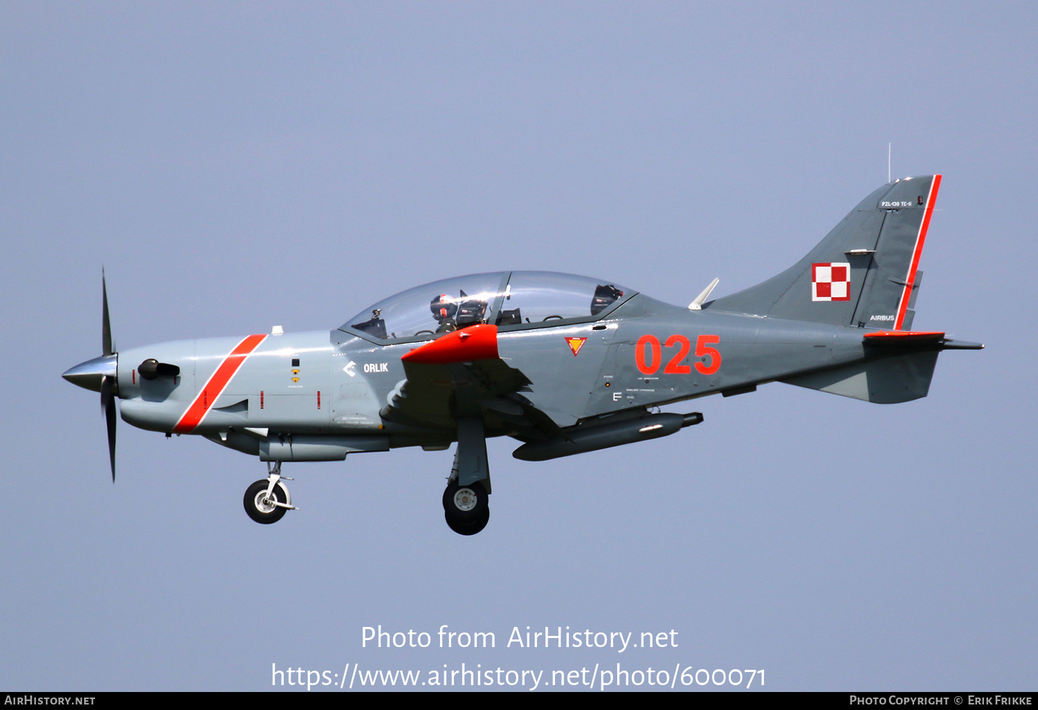 Aircraft Photo of 025 | PZL-Okecie PZL-130TC-2 Turbo Orlik | Poland - Air Force | AirHistory.net #600071