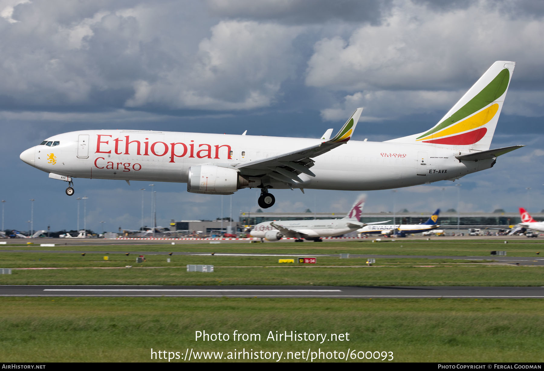 Aircraft Photo of ET-AVX | Boeing 737-86J(BDSF) | Ethiopian Airlines Cargo | AirHistory.net #600093