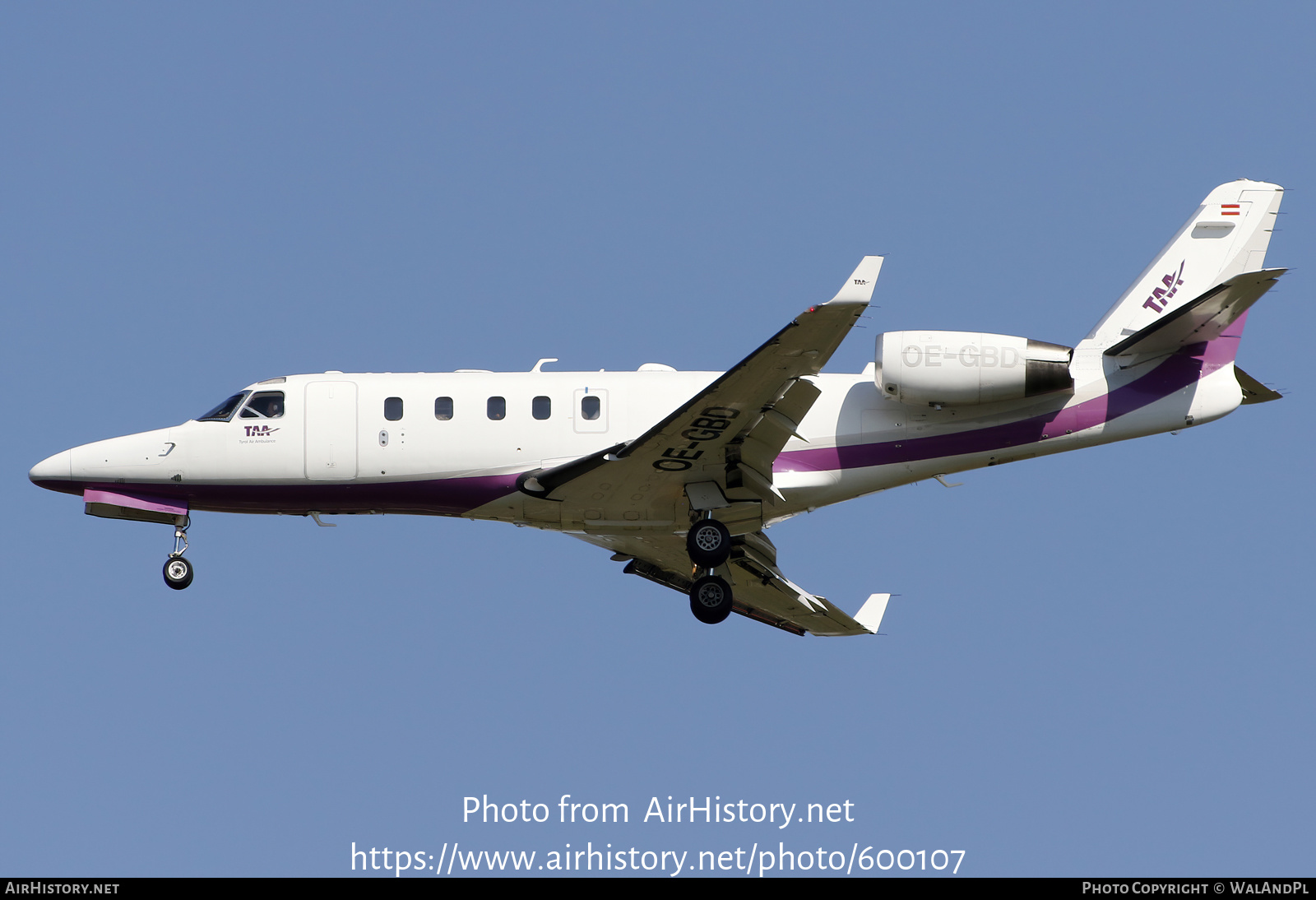 Aircraft Photo of OE-GBD | Israel Aircraft Industries IAI-1125A Astra SPx | Tyrol Air Ambulance - TAA | AirHistory.net #600107