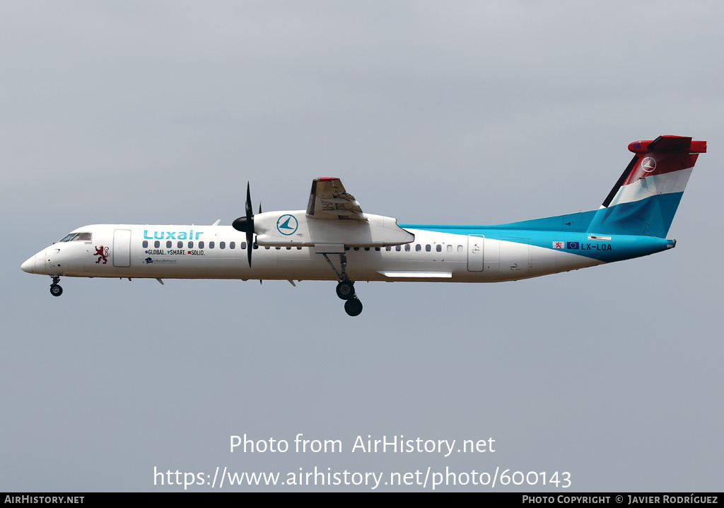 Aircraft Photo of LX-LQA | Bombardier DHC-8-402 Dash 8 | Luxair | AirHistory.net #600143