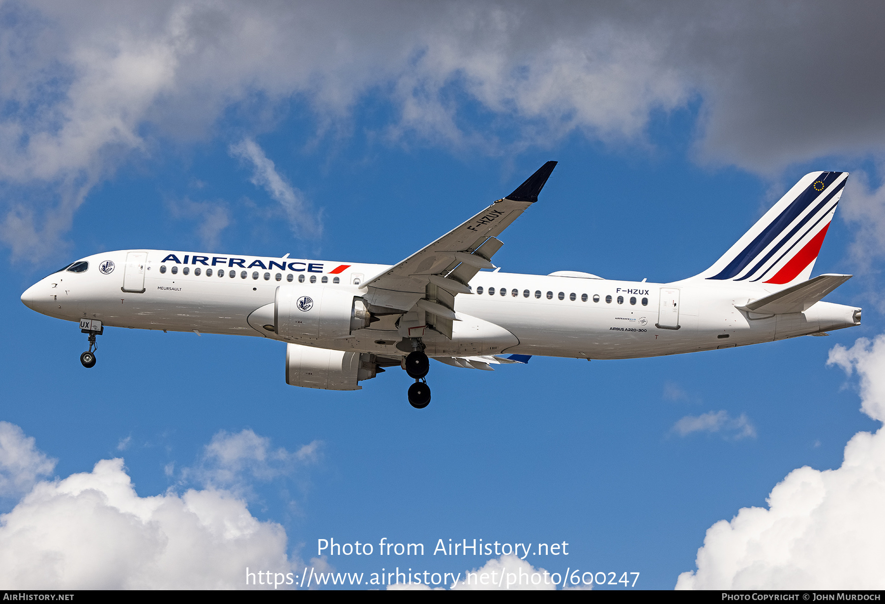 Aircraft Photo of F-HZUX | Airbus A220-371 (BD-500-1A11) | Air France | AirHistory.net #600247