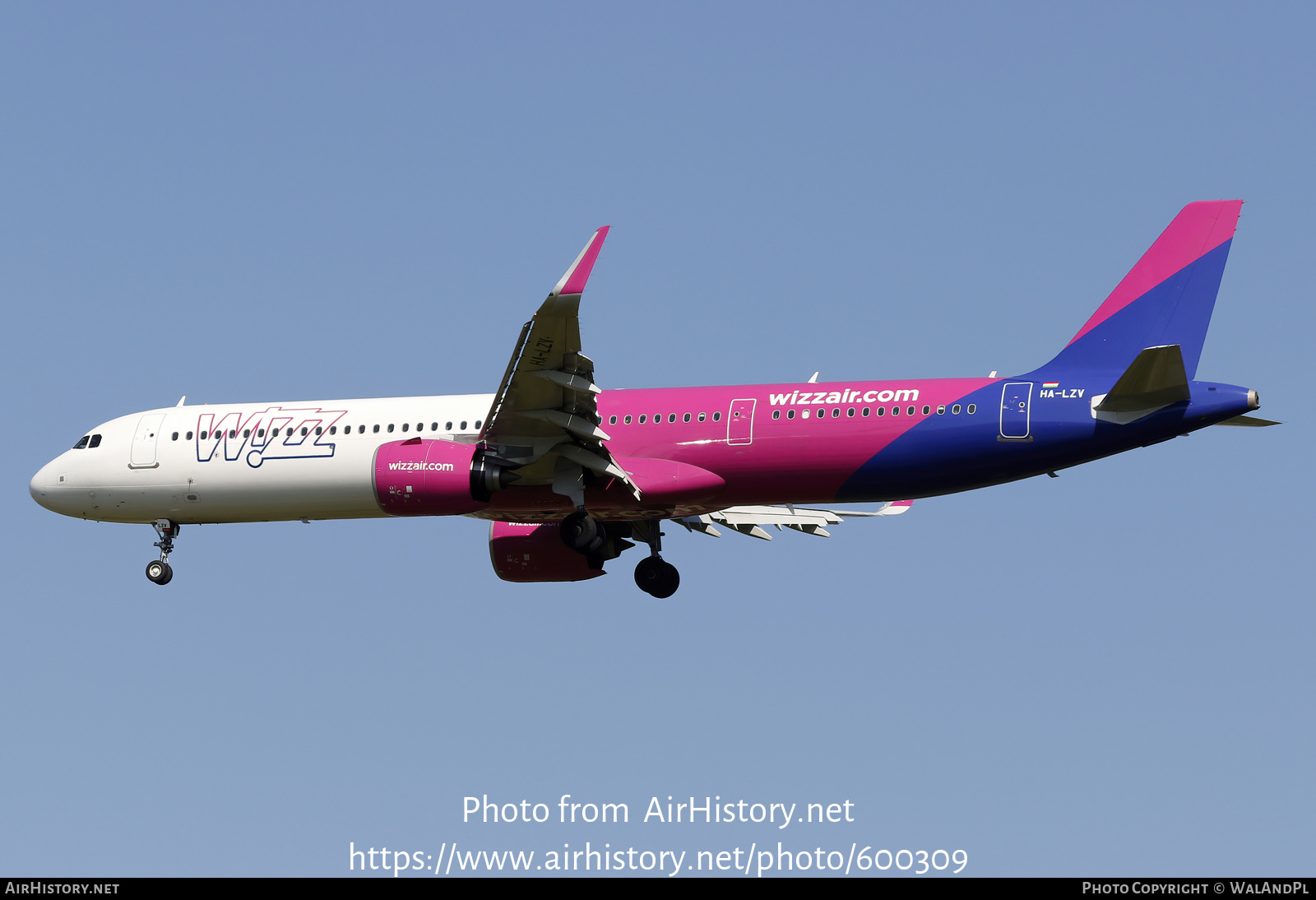 Aircraft Photo of HA-LZV | Airbus A321-271NX | Wizz Air | AirHistory.net #600309