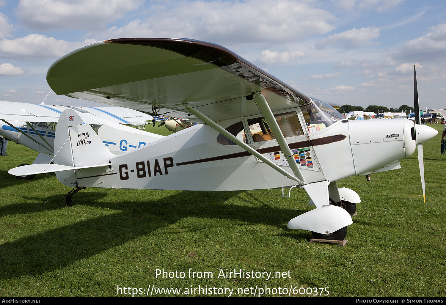 Aircraft Photo of G-BIAP | Piper PA-16 Clipper | AirHistory.net #600375