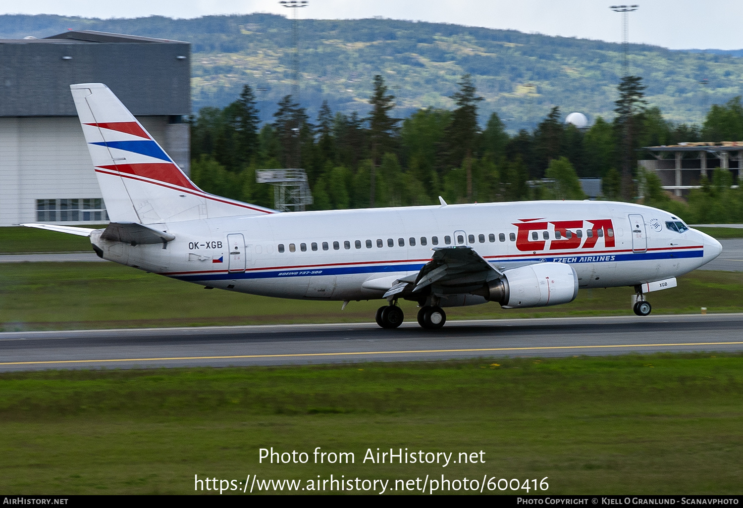 Aircraft Photo of OK-XGB | Boeing 737-55S | ČSA - Czech Airlines | AirHistory.net #600416