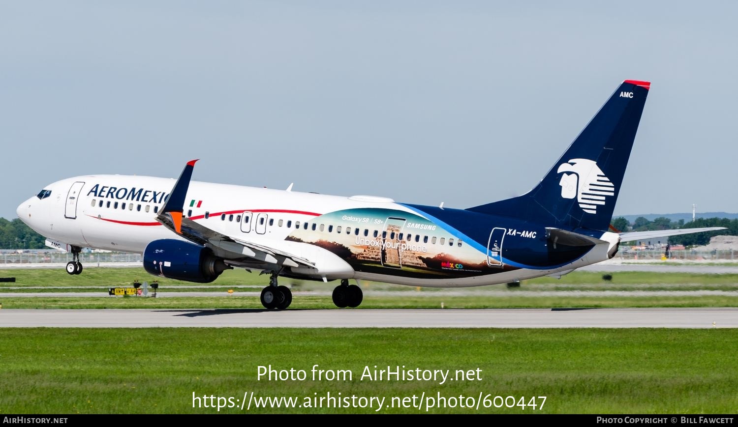 Aircraft Photo of XA-AMC | Boeing 737-852 | AeroMéxico | AirHistory.net #600447