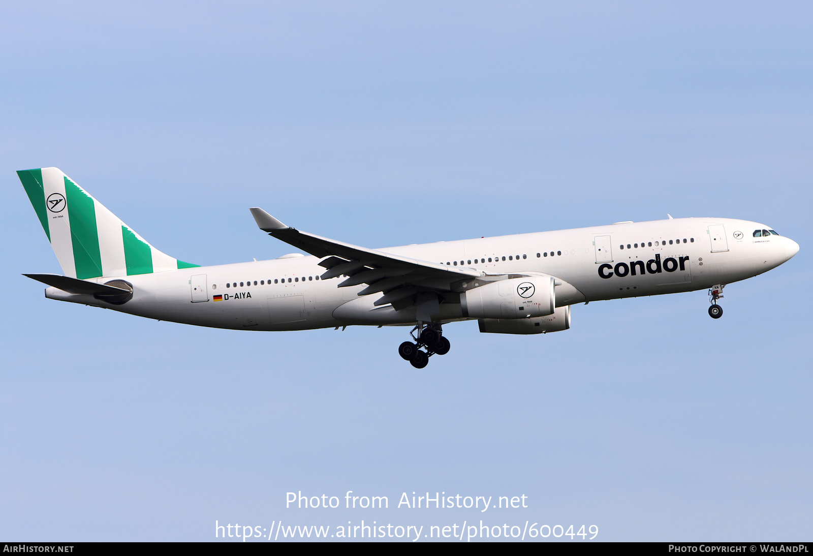 Aircraft Photo of D-AIYA | Airbus A330-243 | Condor Flugdienst | AirHistory.net #600449