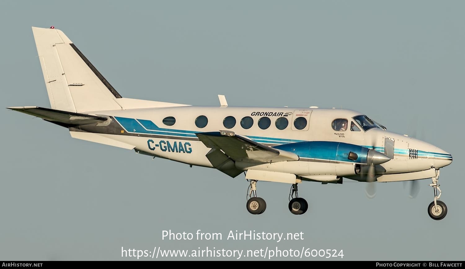 Aircraft Photo of C-GMAG | Beech A100 King Air | Grondair | AirHistory.net #600524