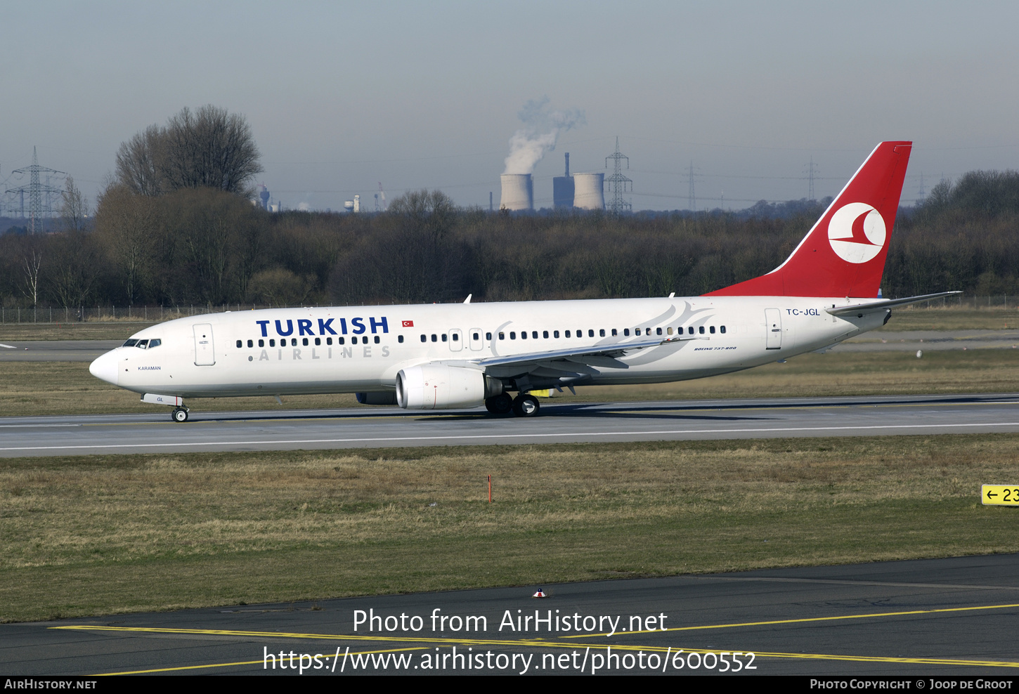 Aircraft Photo of TC-JGL | Boeing 737-8F2 | Turkish Airlines | AirHistory.net #600552