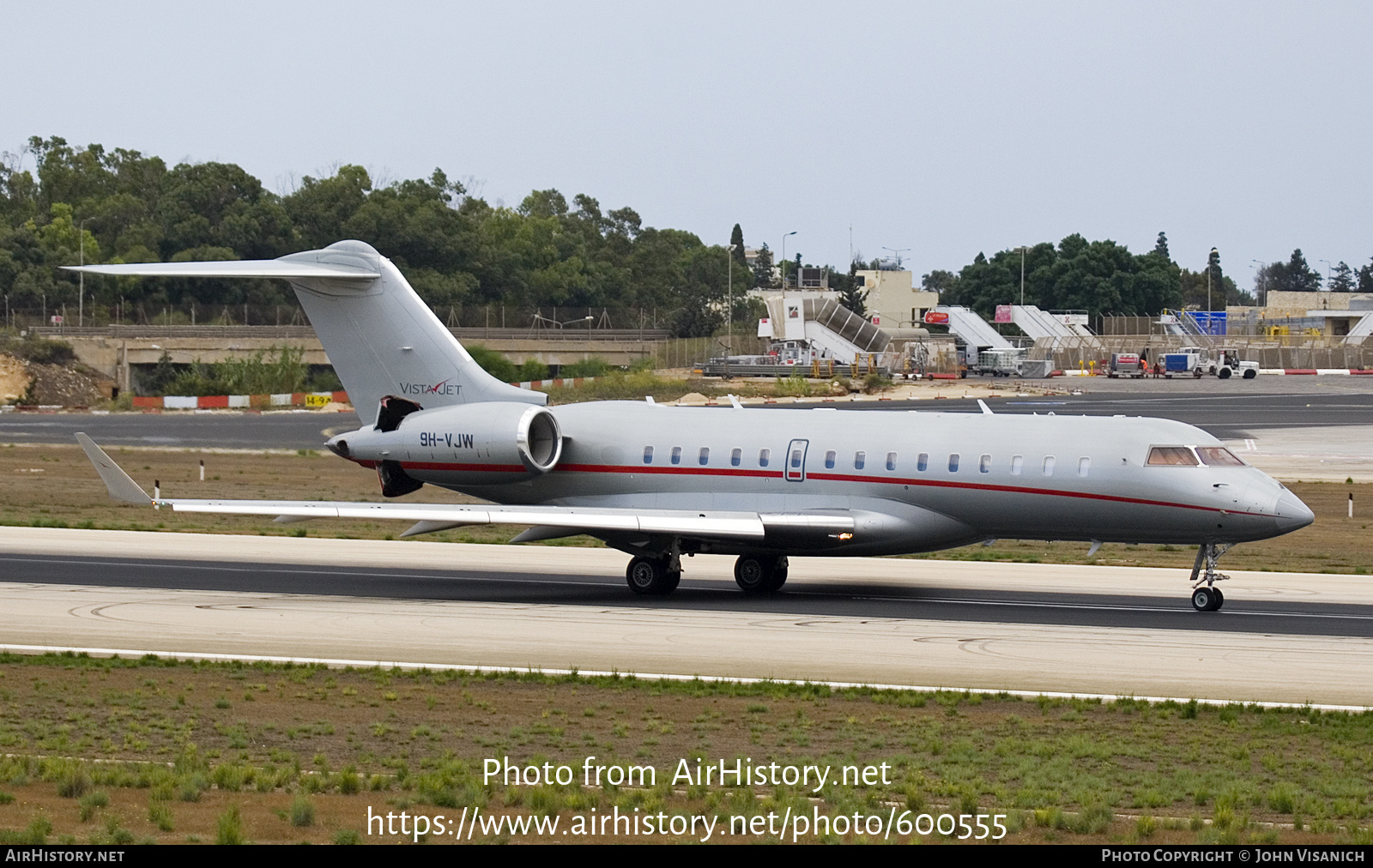 Aircraft Photo of 9H-VJW | Bombardier Global 6000 (BD-700-1A10) | VistaJet | AirHistory.net #600555