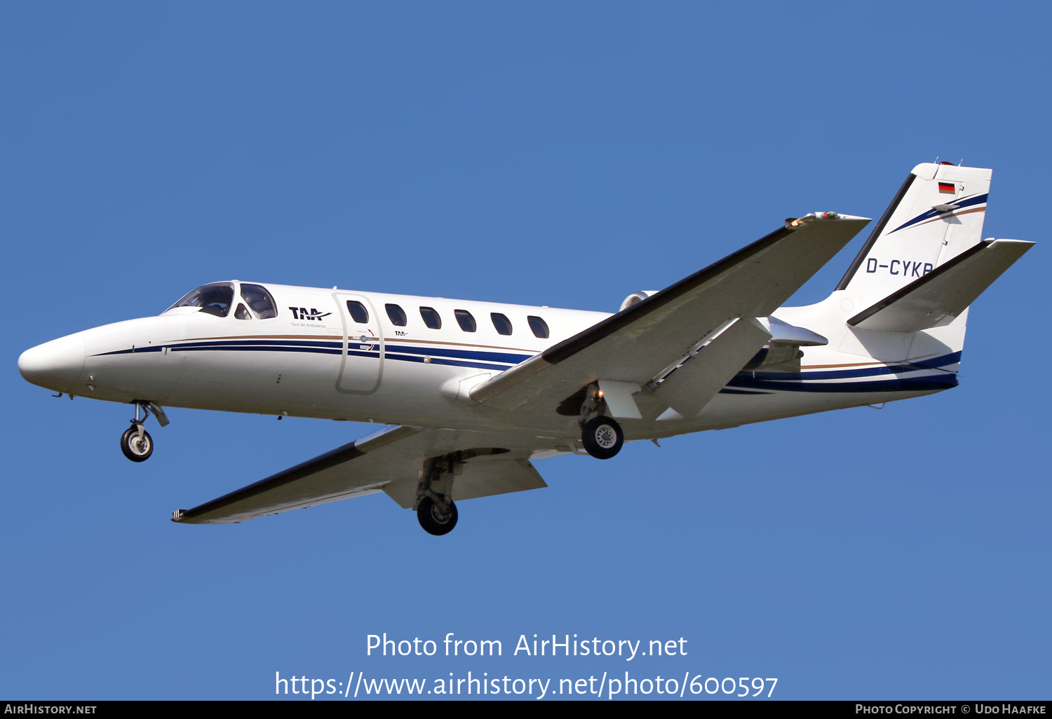 Aircraft Photo of D-CYKP | Cessna 550 Citation Bravo | Tyrol Air Ambulance - TAA | AirHistory.net #600597