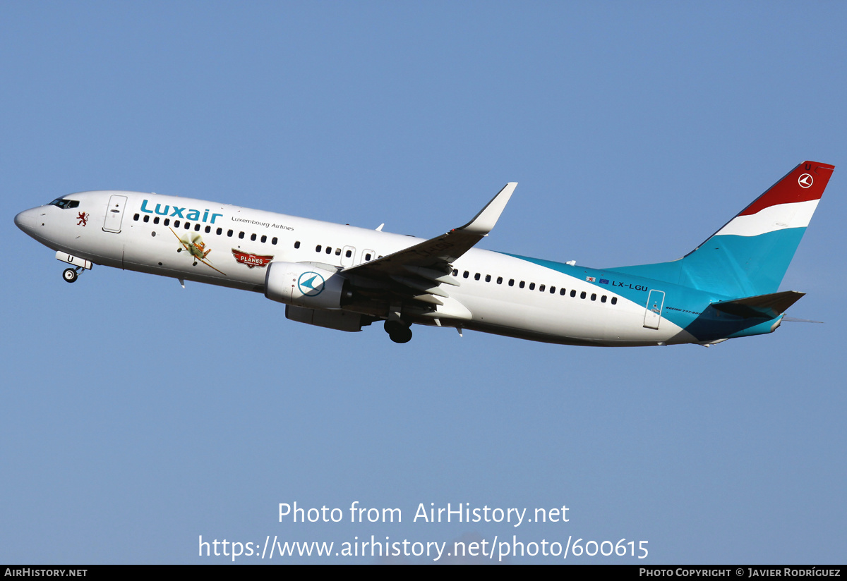 Aircraft Photo of LX-LGU | Boeing 737-8C9 | Luxair | AirHistory.net #600615