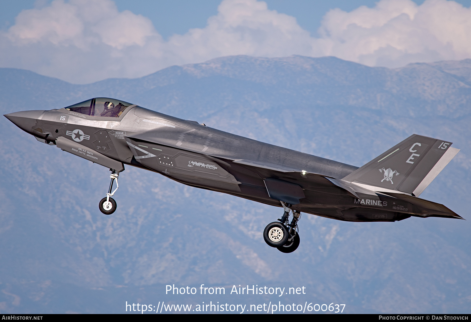 Aircraft Photo of 169922 | Lockheed Martin F-35B Lightning II | USA - Marines | AirHistory.net #600637