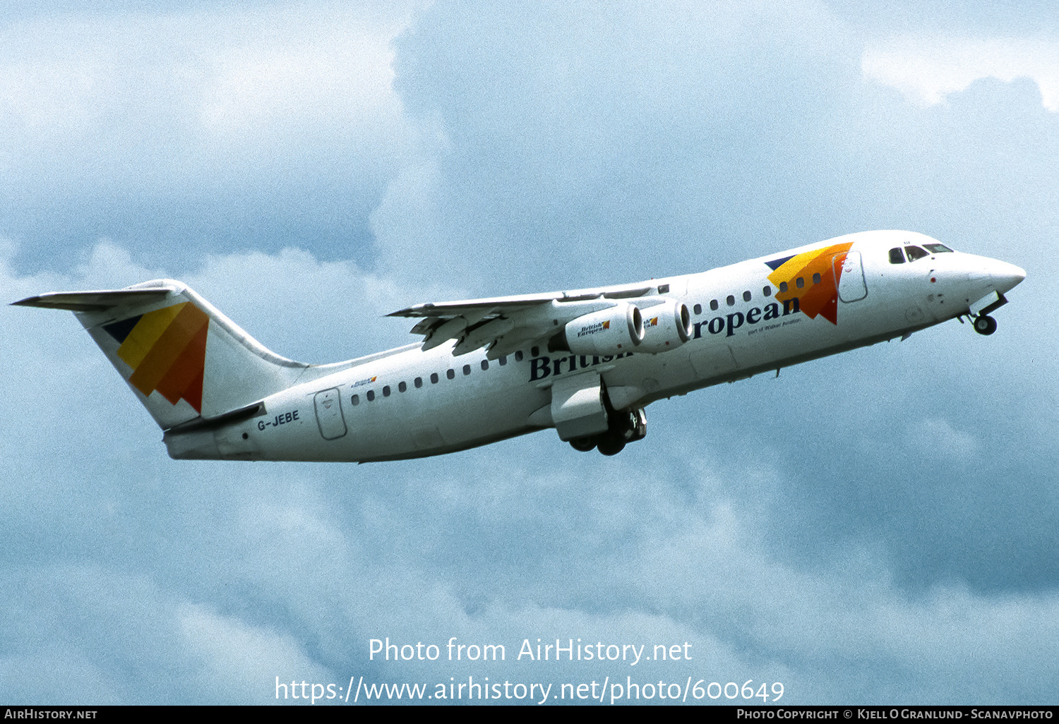 Aircraft Photo of G-JEBE | British Aerospace BAe-146-300 | British European | AirHistory.net #600649