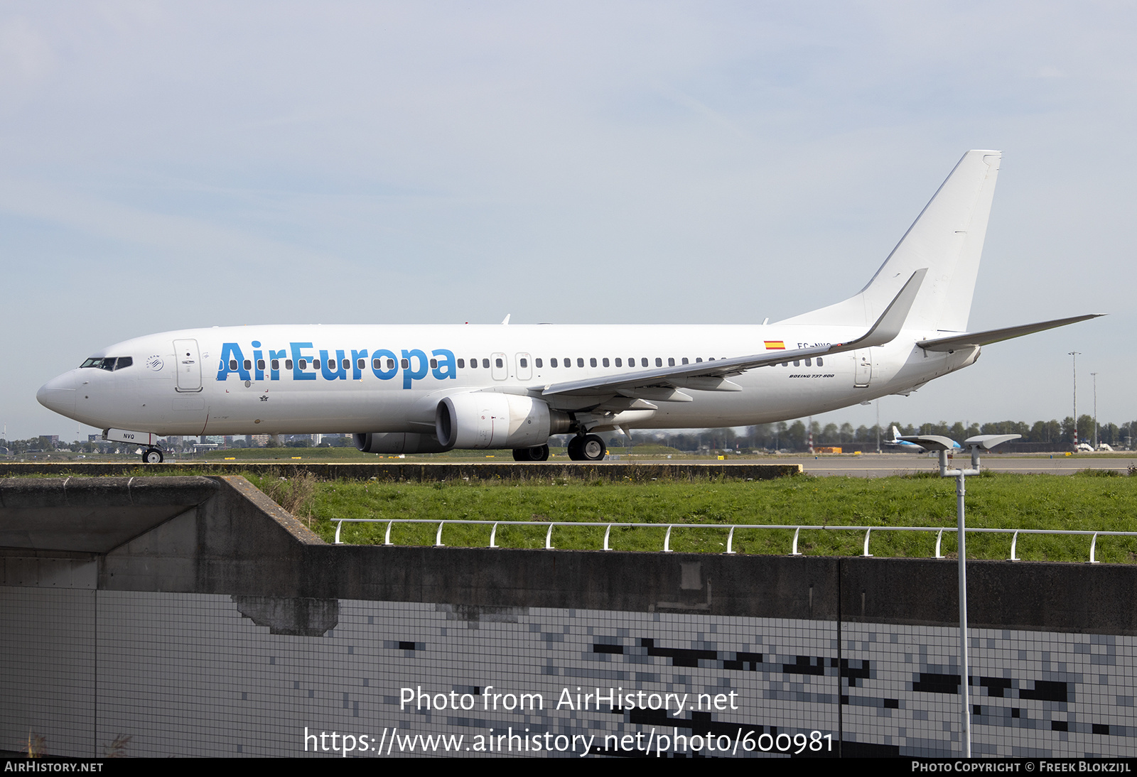 Aircraft Photo of EC-NVQ | Boeing 737-8AS | Air Europa | AirHistory.net #600981