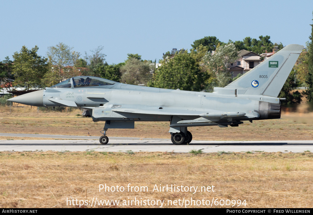 Aircraft Photo of 8005 | Eurofighter EF-2000 Typhoon | Saudi Arabia - Air Force | AirHistory.net #600994