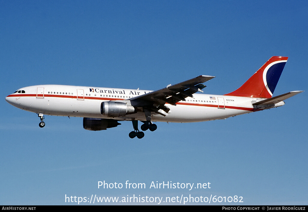 Aircraft Photo of N227KW | Airbus A300B4-203 | Carnival Air Lines | AirHistory.net #601082