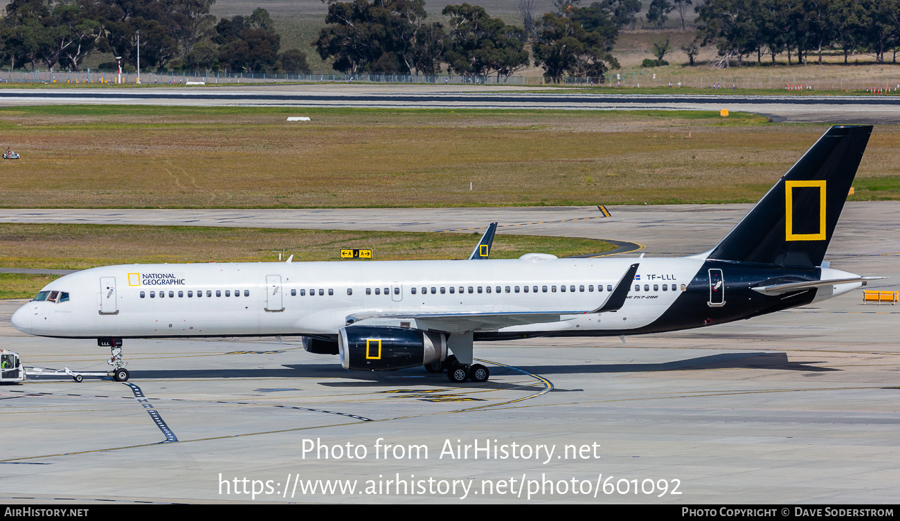 Aircraft Photo of TF-LLL | Boeing 757-256 | National Geographic | AirHistory.net #601092