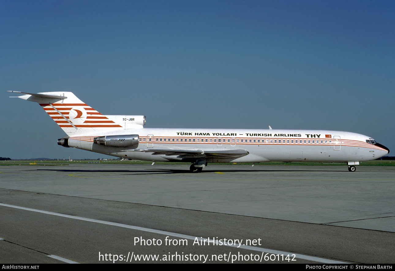 Aircraft Photo of TC-JBR | Boeing 727-2F2/Adv | THY Türk Hava Yolları - Turkish Airlines | AirHistory.net #601142