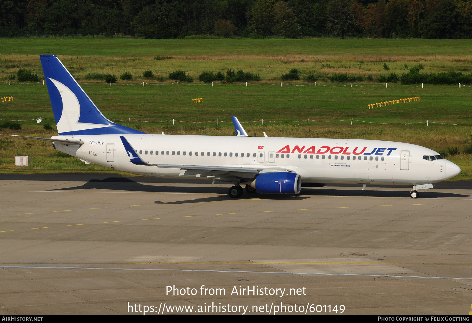 Aircraft Photo of TC-JKV | Boeing 737-8Q8 | AnadoluJet | AirHistory.net #601149