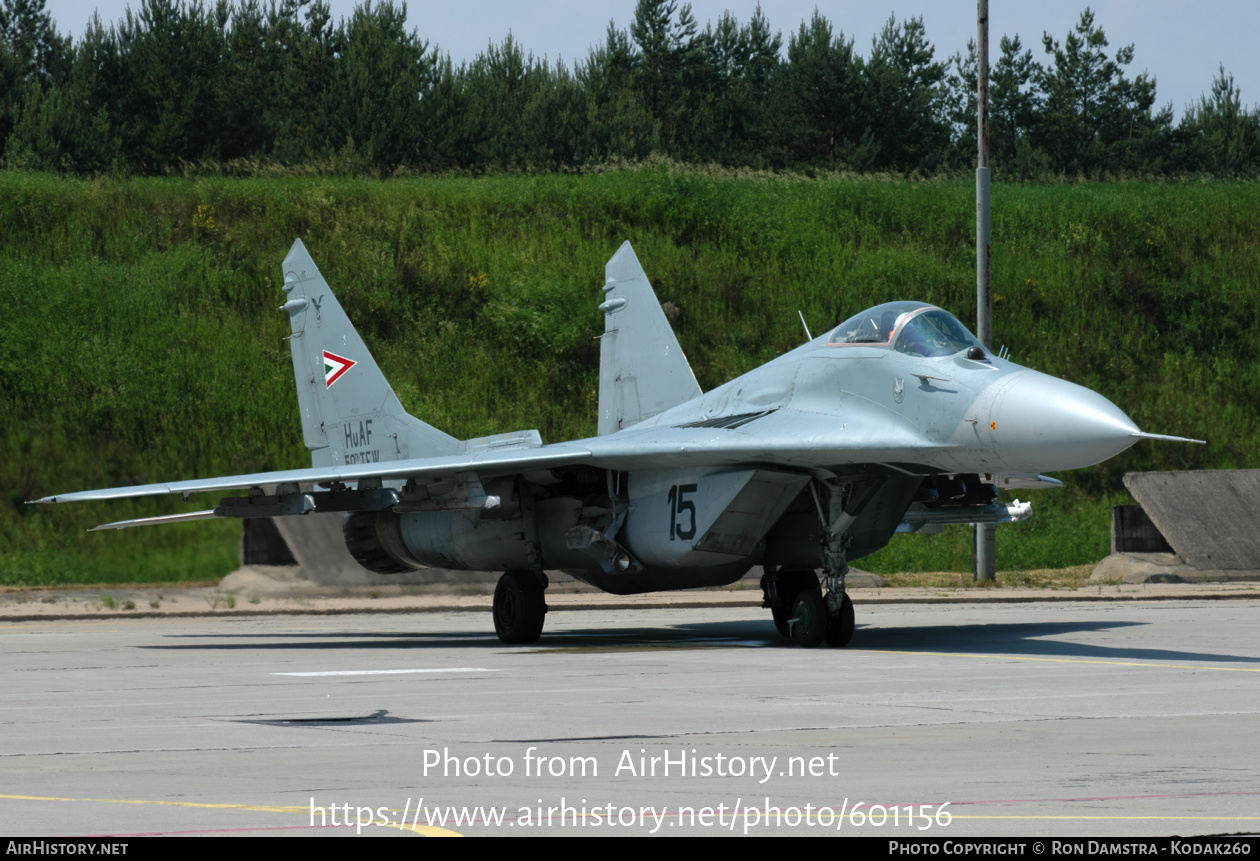 Aircraft Photo of 15 | Mikoyan-Gurevich MiG-29A (9-12A) | Hungary - Air Force | AirHistory.net #601156