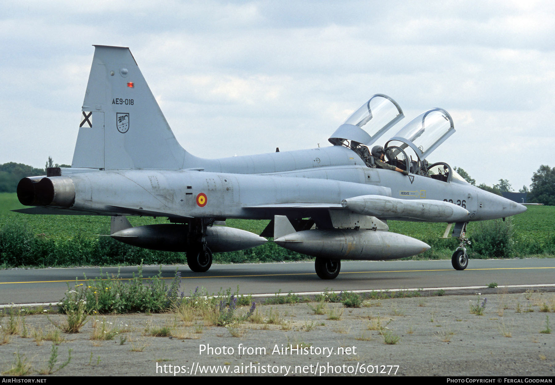 Aircraft Photo of AE9-018 | Northrop SF-5B(M) Freedom Fighter | Spain - Air Force | AirHistory.net #601277