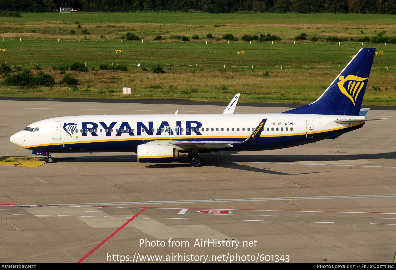 Aircraft Photo of 9H-QCW | Boeing 737-8AS | Ryanair | AirHistory.net #601343