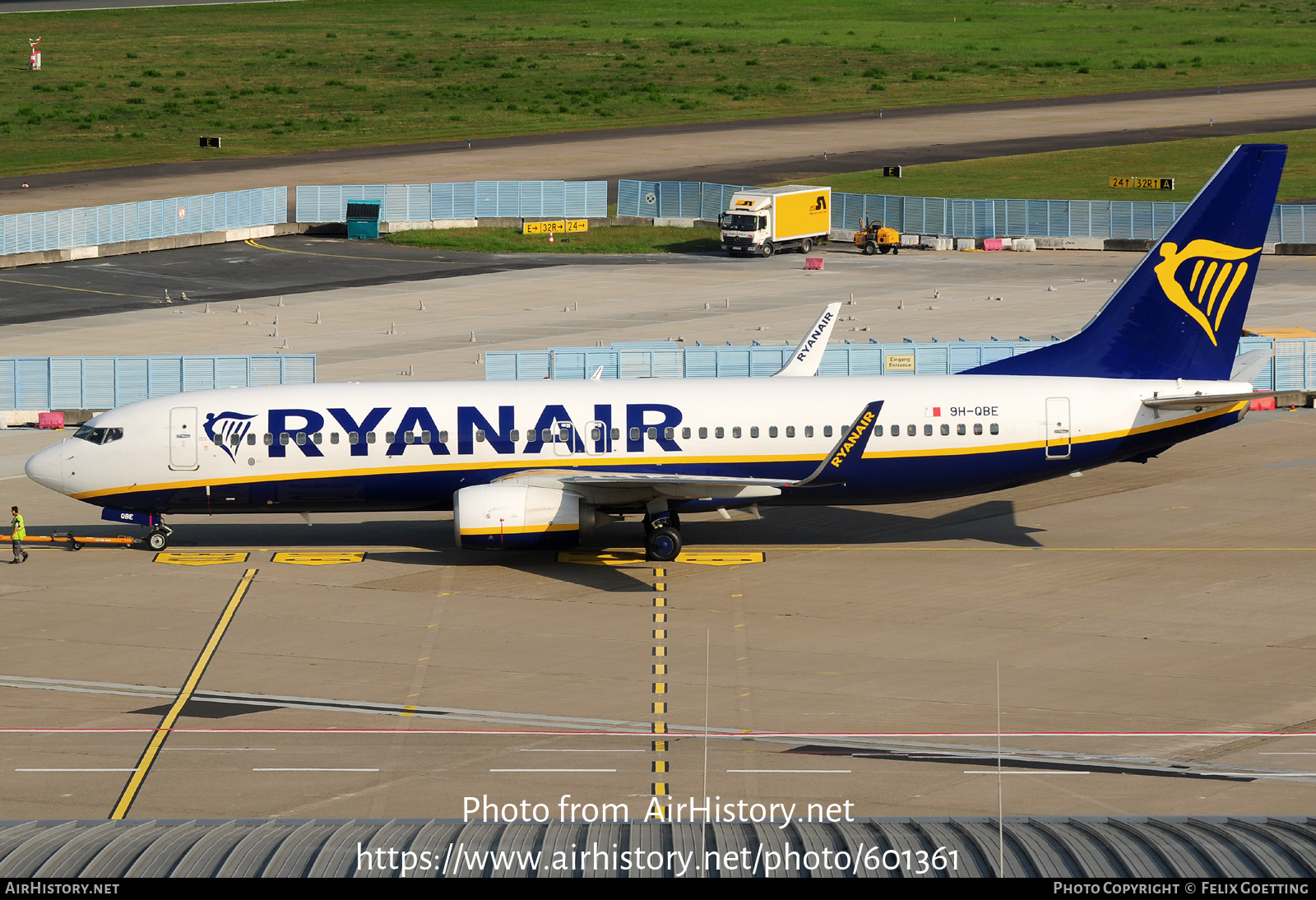 Aircraft Photo of 9H-QBE | Boeing 737-8AS | Ryanair | AirHistory.net #601361