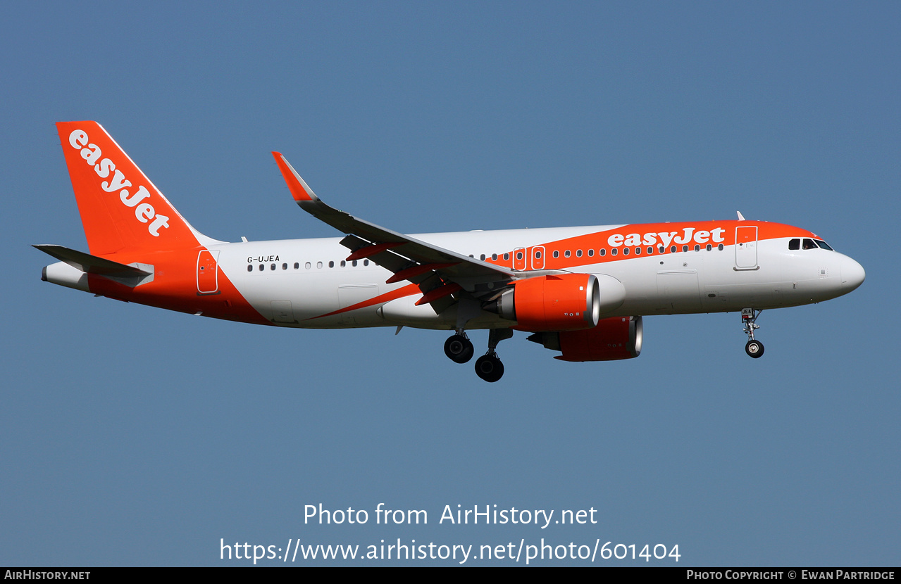 Aircraft Photo of G-UJEA | Airbus A320-251N | EasyJet | AirHistory.net #601404